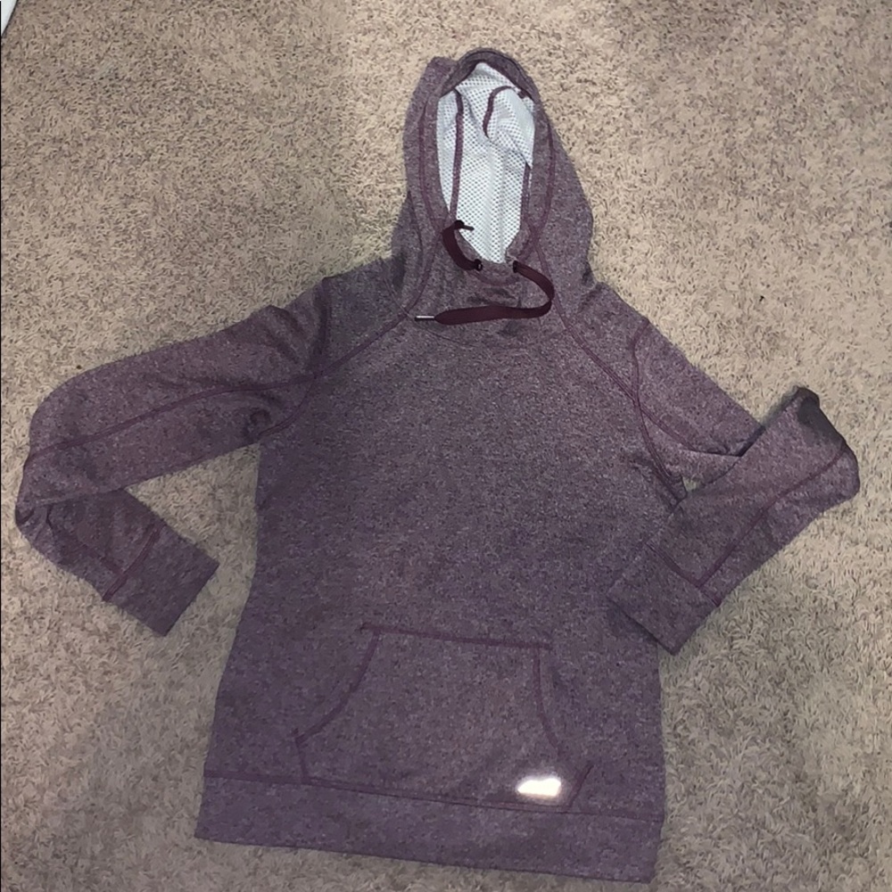 purple hoodie